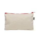 Kosmetiktasche Organic Cotton Rot, Rückansicht