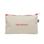 Kosmetiktasche Organic Cotton Rot mit markiertem Druckbereich für Ihr Logo