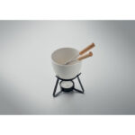 Keramik-Fondue-Set 240 ml – Vorderansicht