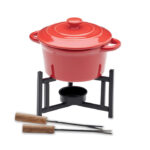 Keramik-Fondue-Set 300 ml als Werbeartikel mit Logodruck