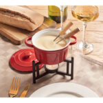 Keramik-Fondue-Set 300 ml – Vorderansicht