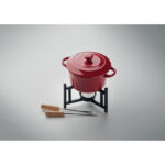 Keramik-Fondue-Set 300 ml – Seitenansicht