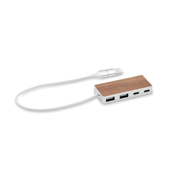 4 Port USB-Hub als Werbeartikel mit Logodruck