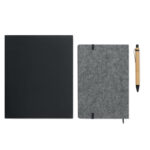 DIN A5 RPET Notizbuch-Set – Nahaufnahme