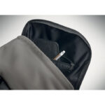 15 " Laptop-Rucksack Grau, Detailaufnahme des Materials