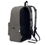 15 " Laptop-Rucksack Grau, geöffnet dargestellt