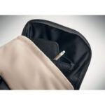 15 " Laptop-Rucksack Braun, Detailaufnahme des Materials