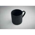 Keramikbecher matt 340ml Schwarz, Detailaufnahme des Materials