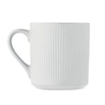 Keramikbecher matt 340ml Weiß, Rückansicht