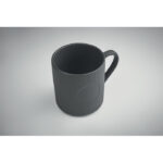 Keramikbecher matt 340ml Grau, Detailaufnahme des Materials