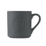 Keramikbecher matt 340ml Grau von oben