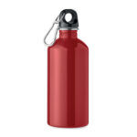 Trinkflasche recycelter 500ml Rot als Werbeartikel mit Logodruck