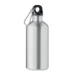 Trinkflasche recycelter 500ml Silber als Werbeartikel mit Logodruck