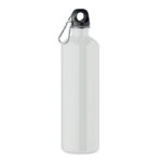 Trinkflasche recycelter 750 ml Weiß als Werbeartikel mit Logodruck