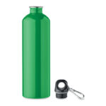 Trinkflasche recycelter 750 ml Gruen, geöffnet dargestellt