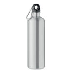 Trinkflasche recycelter 750 ml Silber als Werbeartikel mit Logodruck