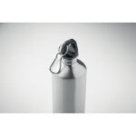 Trinkflasche recycelter 750 ml Silber, Detailaufnahme des Materials