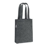 Kleine Tasche RPET-Filz Grau als Werbeartikel mit Logodruck