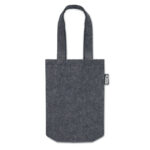 Kleine Tasche RPET-Filz Grau, Rückansicht