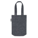 Kleine Tasche RPET-Filz Grau von oben