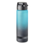 Sport-Trinkflasche RPET 1L Blau, Rückansicht