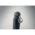 Doppelwandige Flasche 500 ml Schwarz, Detailaufnahme des Materials