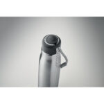 Doppelwandige Flasche 500 ml Silber, Detailaufnahme des Materials