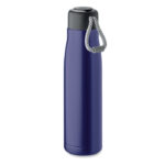 Doppelwandige Flasche 500 ml Blau als Werbeartikel mit Logodruck