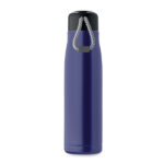 Doppelwandige Flasche 500 ml Blau, geöffnet dargestellt