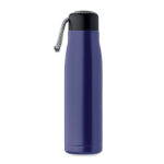 Doppelwandige Flasche 500 ml Blau, Seitenansicht