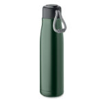 Doppelwandige Flasche 500 ml Gruen als Werbeartikel mit Logodruck