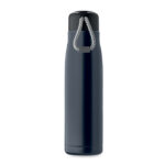 Doppelwandige Flasche 500 ml Blau, geöffnet dargestellt