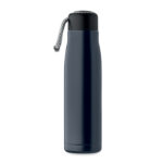 Doppelwandige Flasche 500 ml Blau, Seitenansicht