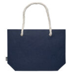 Einkaufs- oder Strandtasche Blau, Seitenansicht