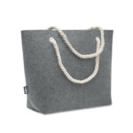 Einkaufs- oder Strandtasche Grau als Werbeartikel mit Logodruck