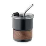Einwandiger Becher 260 ml Schwarz als Werbeartikel mit Logodruck