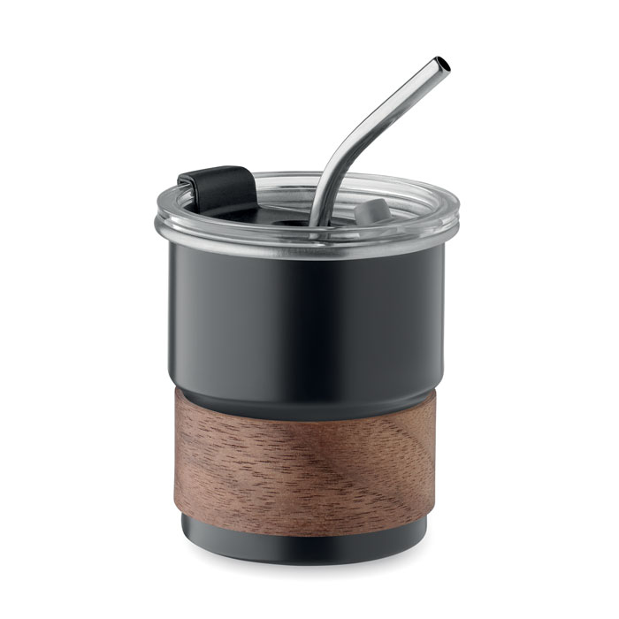 Einwandiger Becher 260 ml Schwarz Einwandiger Becher 260 ml Schwarz als Werbeartikel mit Logodruck