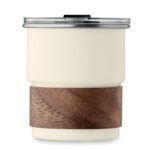 Einwandiger Becher 260 ml Braun von oben