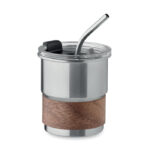 Einwandiger Becher 260 ml Silber als Werbeartikel mit Logodruck