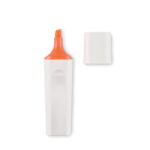 Textmarker RPET Orange als Werbeartikel mit Logodruck