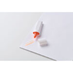 Textmarker RPET Orange, Detailaufnahme des Materials