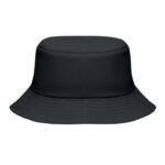 Bucket hat polyester 150g/m² Schwarz, Rückansicht