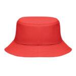 Bucket hat polyester 150g/m² Rot, Rückansicht