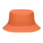 Bucket hat polyester 150g/m² Orange, Rückansicht