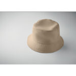 Bucket hat polyester 150g/m² Braun, Detailaufnahme des Materials