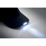 Baseball Kappe mit LED 220g/m², Detailaufnahme des Materials