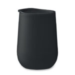 Doppelwandiger Becher 300ml Schwarz als Werbeartikel mit Logodruck
