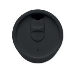 Doppelwandiger Becher 300ml Schwarz von oben