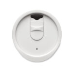 Doppelwandiger Becher 300ml Weiß von oben