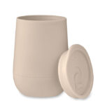 Doppelwandiger Becher 300ml Braun, Seitenansicht